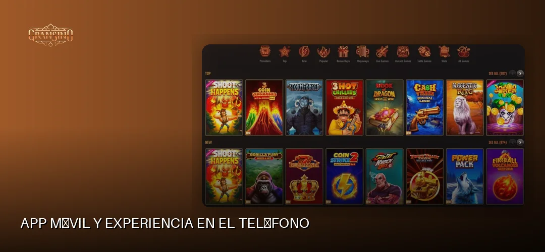 App móvil y experiencia en el teléfono