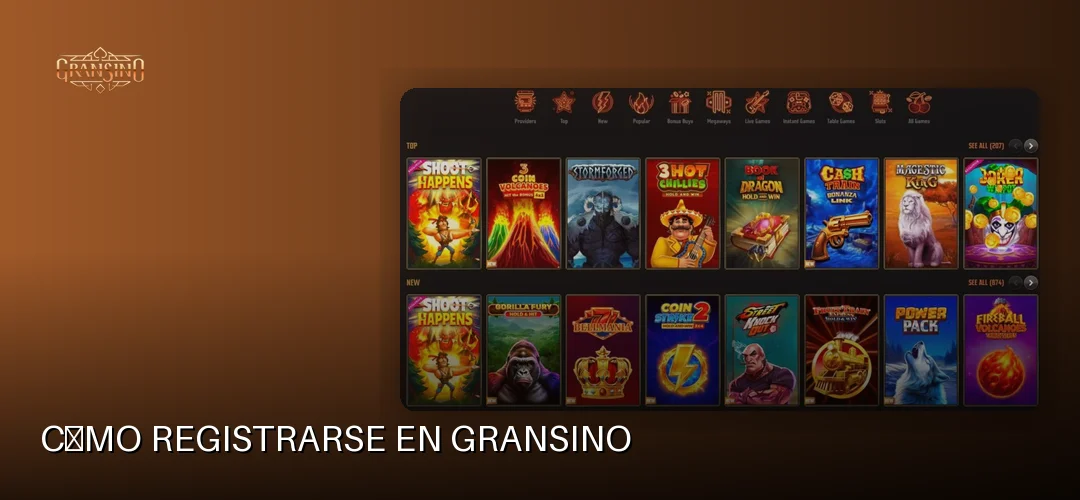 Cómo registrarse en Gransino